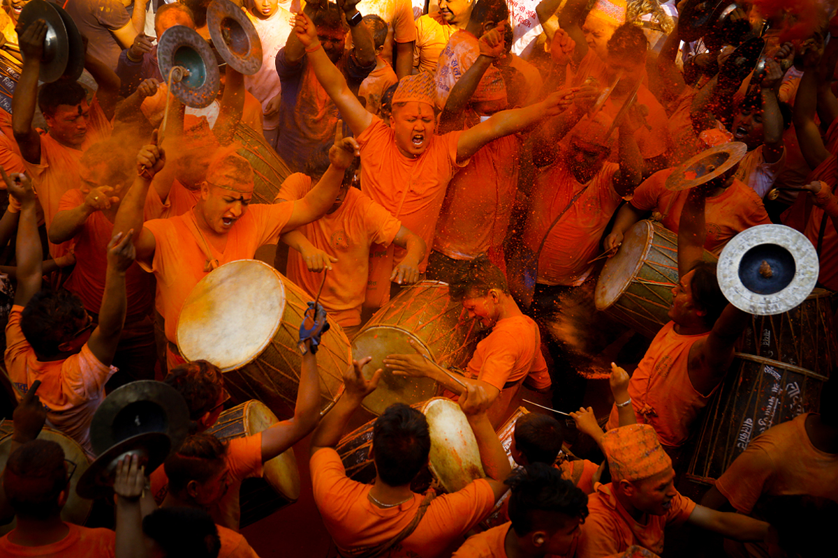 Sindoor Jatra in Thimi